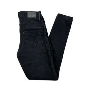 Levis Jeans Womens 27 721 High Rise Skinny Black Stretch Denim‎ Pants